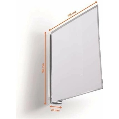 Informačná tabuľka, 149x149 mm, magnetická, DURABLE, priehľadná
