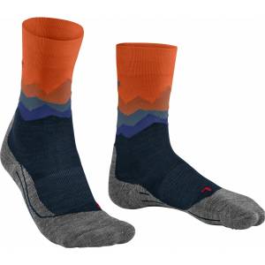 Falke Мъжки туристически чорапи Falke TK2 Crest Walking socks - Navy / Orange - размер 46-48 (EU) (201-3026-0914)