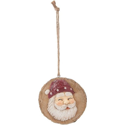 Clayre & Eef Vánoční ozdoba SANTA 10*2*11 cm