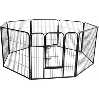 KERBL Dog and Puppy Outdoor Pen - ограждение за кученца и малки животни, 8 елемента 80 x 77 см - 80577