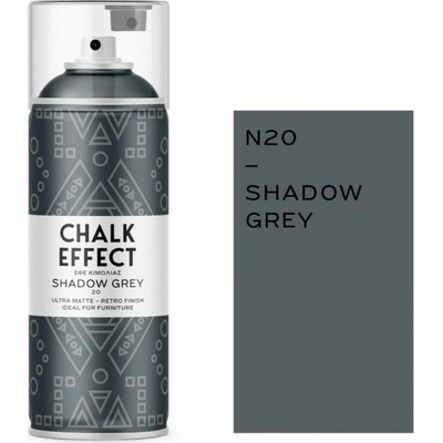 COSMOS LAC СПРЕЙ БОЯ ТЕБЕШИРЕНА chalk efefect 400мл 20 shadow grey (06519)