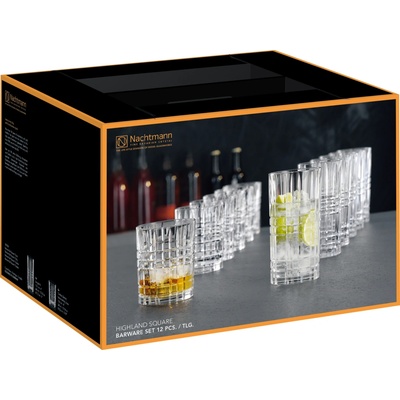 Nachtmann Highland Square barware set 6 + 6