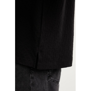 Giorgio Armani Памучна тениска с яка Armani Exchange в черно с изчистен дизайн XM001882 AF10337 (XM001882.AF10337)