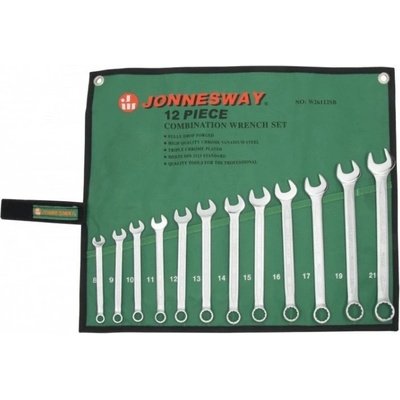 Jonnesway Očkoploché klíče 8-21 mm 12 ks W26112SB