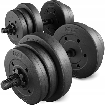 Trex Sport Bitumenové nastavitelné činky 20 kg sada činek 2 x 10 kg – Zboží Mobilmania