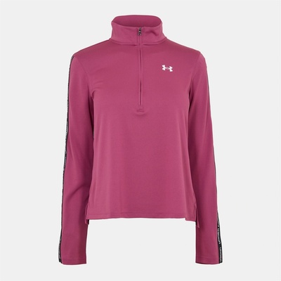 Under Armour Women's Tech Tape Zipped Long-Sleeve Performance Gym Top - Fuschia Dusk