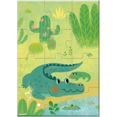 Janod Детски джобен пъзел Janod - Крокодил (J02682)