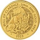 The Royal Mint zlatá mince Bull of Clarence Tudor Beasts 2023 1/4 oz