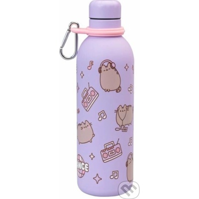 CurePink Nerezová Termo outdoor láhev Pusheen Momenty a Ikony 500 ml