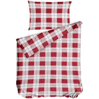 Gipetex bavlna obliečky Kocka červené 140x220 70x90