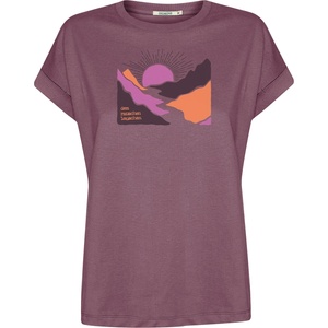 GreenBomb Дамска тениска GreenBomb River Sundown Loony T-shirt - Moorberry - размер XS (916-7668-0111)