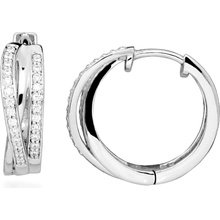 Silver Cat Strieborné kruhy s kubickými zirkónmi Beauty SC587
