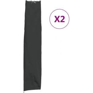 vidaXL Калъф за градински чадър 2 бр 136x25/23, 5 см 420D Оксфорд плат (3203397)