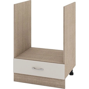 ИРИМ Долен шкаф за вградена фурна с чекмедже Сити МС-36 мока / сатен 60 см