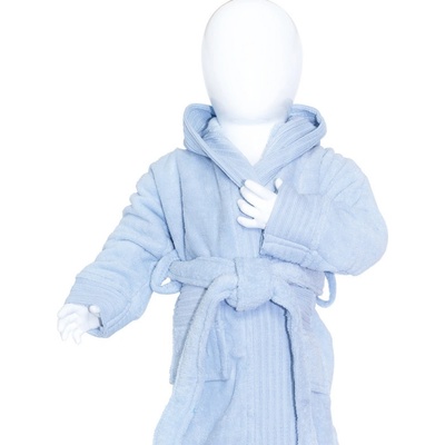 The One Towelling Župan Baby Bathrobe dětský COT i Modrá světlá