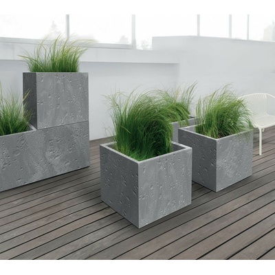 Prosperplast Kvetináč SIERRA CASE beton effect 57,7 cm antracit