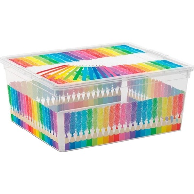 KIS Plastový úložný box C-Box Colours Arty M 18 L