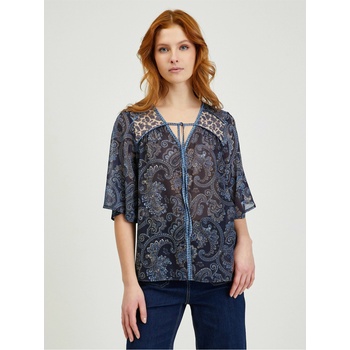 orsay Тъмносиня дамска блуза с десен ORSAY Orsay | Sin | ЖЕНИ | XXS