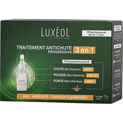 Luxéol Терапия против прогресивен косопад 3 в 1, 14 ампули | Luxéol (337253 NTRV)