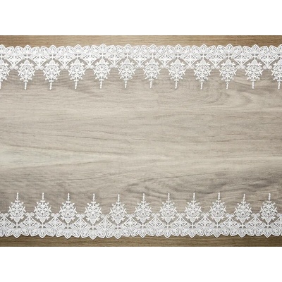 PartyDeco Dekorativní krajka 0.15x9m bělavá III