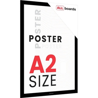 Allboards FRAME_A2BK Plakátový rám A2 OWZ – černý – Zboží Mobilmania
