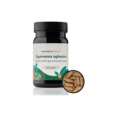 Gymnema sylvestre kapsle extrakt s 25% gymnemových kyselin 50 kapslí