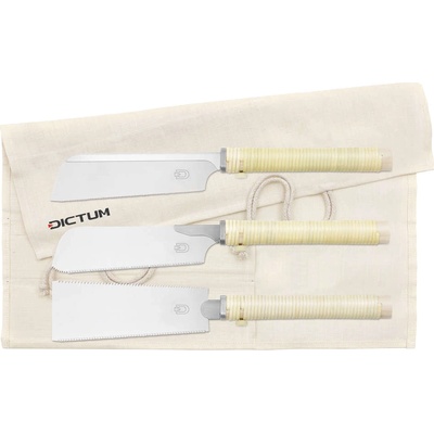 Dictum 712120 Compact Saws 3-Piece Set Wooden Handle