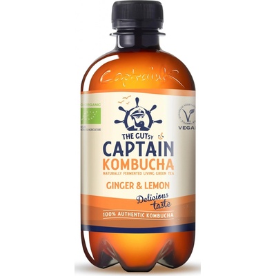Captain Kombucha Kombucha bio zázvor citrón 400 ml
