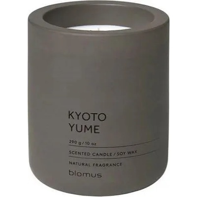 Blomus (Германия) Ароматна свещ BLOMUS FRAGA с аромат Kyoto Yume - Ø9 х 11 см - цвят сиво-кафяв (BLOMUS 65953)