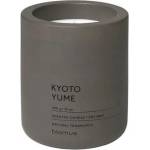 Blomus (Германия) Ароматна свещ BLOMUS FRAGA с аромат Kyoto Yume - Ø9 х 11 см - цвят сиво-кафяв (BLOMUS 65953)