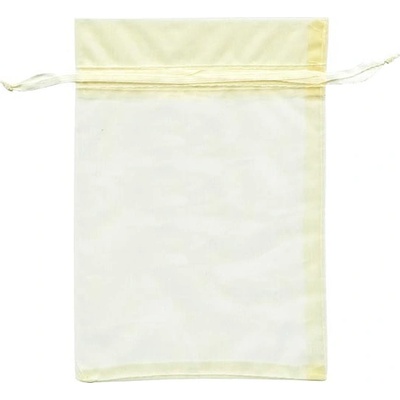 Sáček organza 7,5 x 10cm krémový