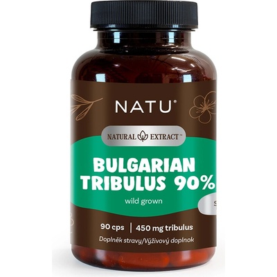 NATU Bulharský kotvičník Tribulus extrakt 90 % saponinů 90 kapslí
