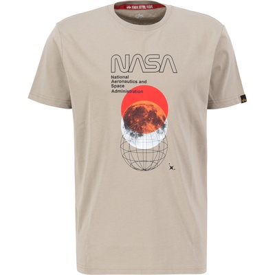 Alpha Industries Тениска 'NASA Orbit' бежово, размер M