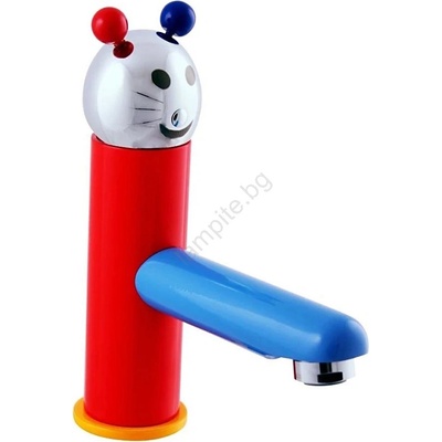 RAV SLEZÁK SE326.0 - Смесител за мивка JUNIOR 18, 2 см червено/синьо (RV0001)