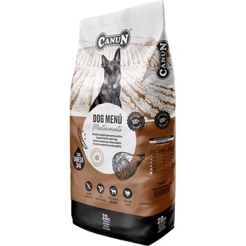 Canun меню за кучета 20 кг кучешка храна с говеждо месо (30% месо)