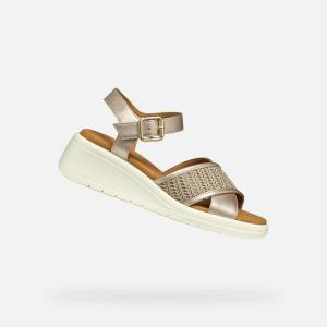 Geox Сребристи дамски сандали Geox Meliconia Geox | Srebaren | ЖЕНИ | 41