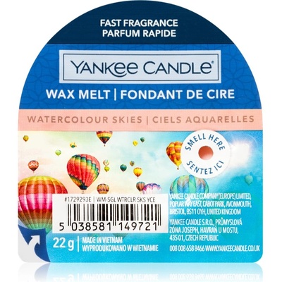 Yankee Candle Watercolour Skies восък за арома-лампа 22 гр