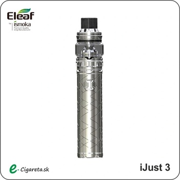 iSmoka-Eleaf iJust 3 elektronická cigareta 3000 mAh Silver 1 ks