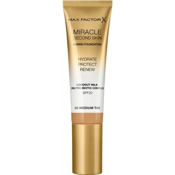 Max Factor Miracle Second Skin make-up SPF20 08 Medium Tan 30 ml