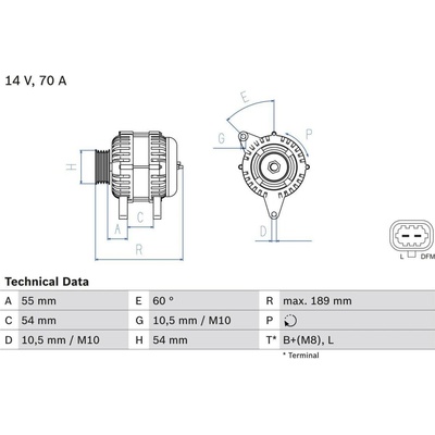 Alternátor BOSCH 0 986 083 580