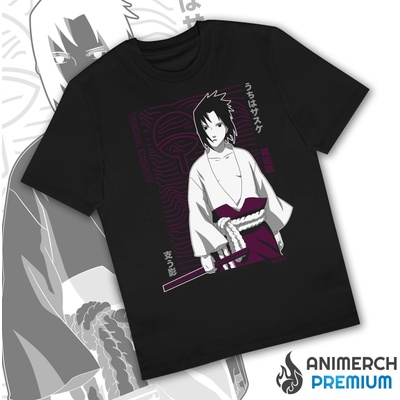 Naruto Tričko Sasuke Lone Avenger PREMIUM