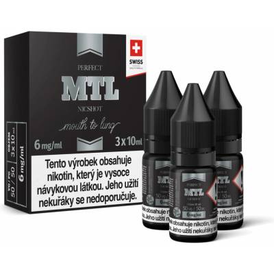 JustVape MTL NicShot 50VG/50PG 3 x 10 ml 6 mg