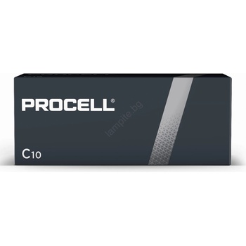 Duracell - 10 бр. Алкална батерия Procell Industrial LR14/C 1, 5V 9038 mAh (PL0525)