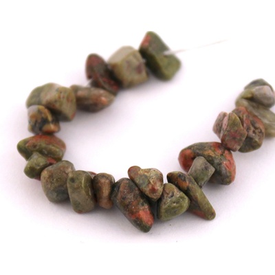 Unakit (živec) zlomky vrtané, 7g