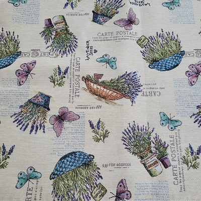 Gobelínová látka LAVANDER GARDEN 2 šiře 280 cm