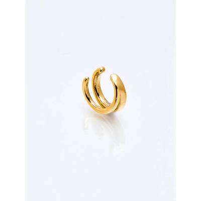 Franco Bene Dvojitá ear cuff náušnice pozlacená 1390