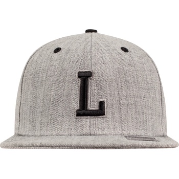 Urban Classics Шапка с козирка в сиво Letter Snapback L UB-10532-00342 - Сив, размер blk/L