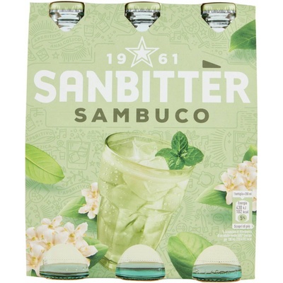 Sanbitter nealkoholický aperitív s príchuťou bazy 3 x 0,2 l