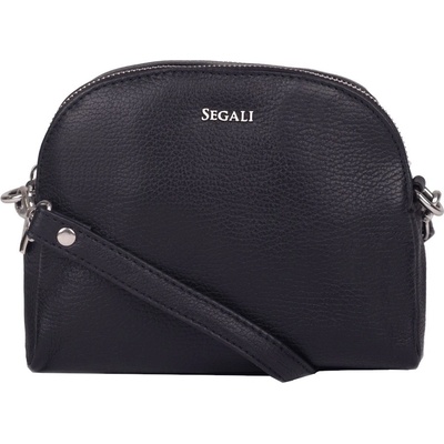 Segali dámska kožená crossbody kabelka 12 Black
