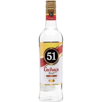 Cachaca 51 Pirassununga 40% 1 l (holá láhev)